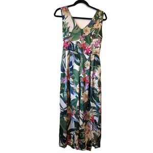 Chepe Italy Women's Tropical Print Floral Jumpsuit Size S